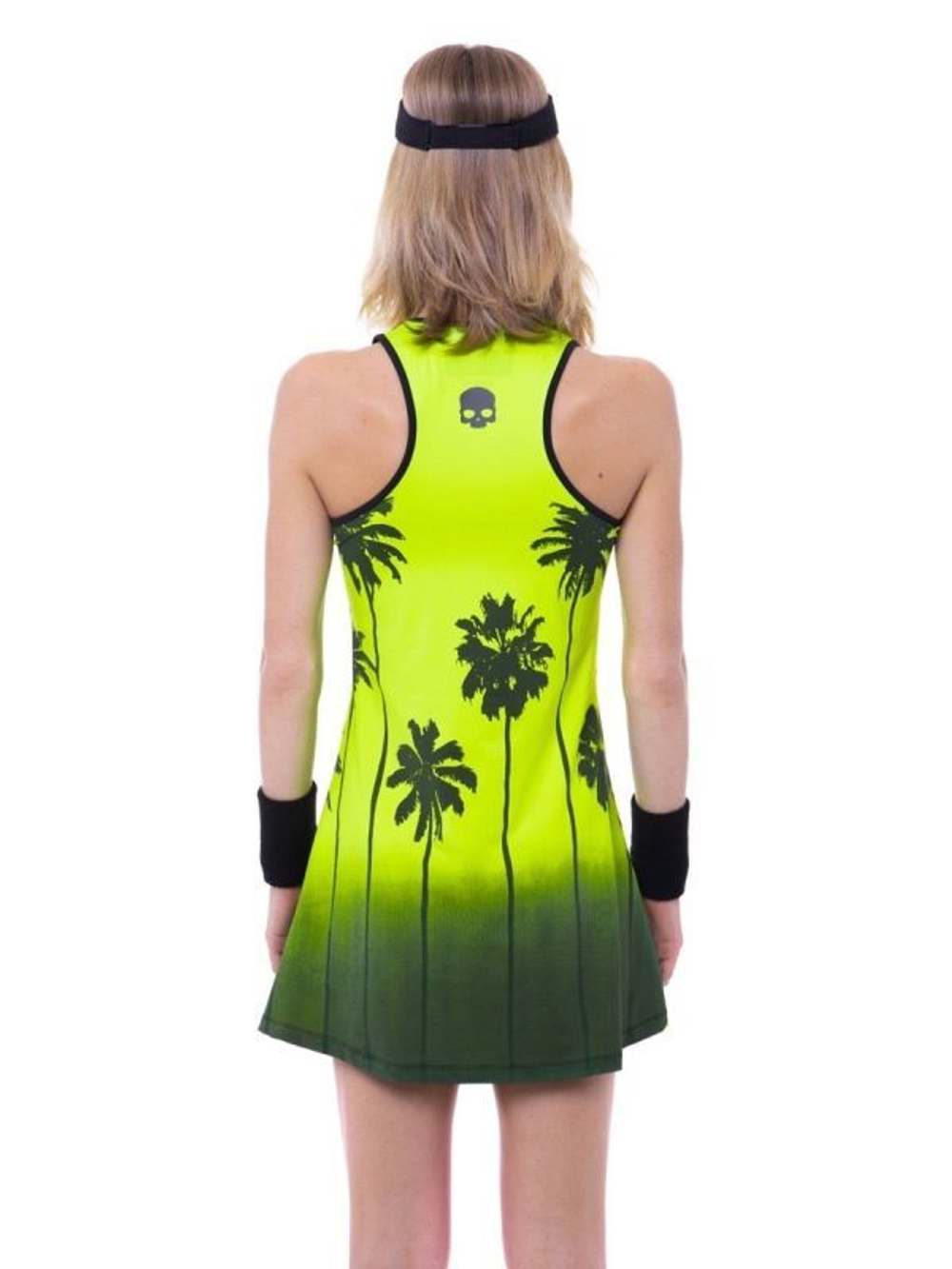 Теннисное платье Hydrogen Palm Tank Dress Woman - fluo yellow