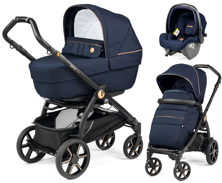 Коляска 3 в 1 Peg Perego Book SLK Modular Blue Shine