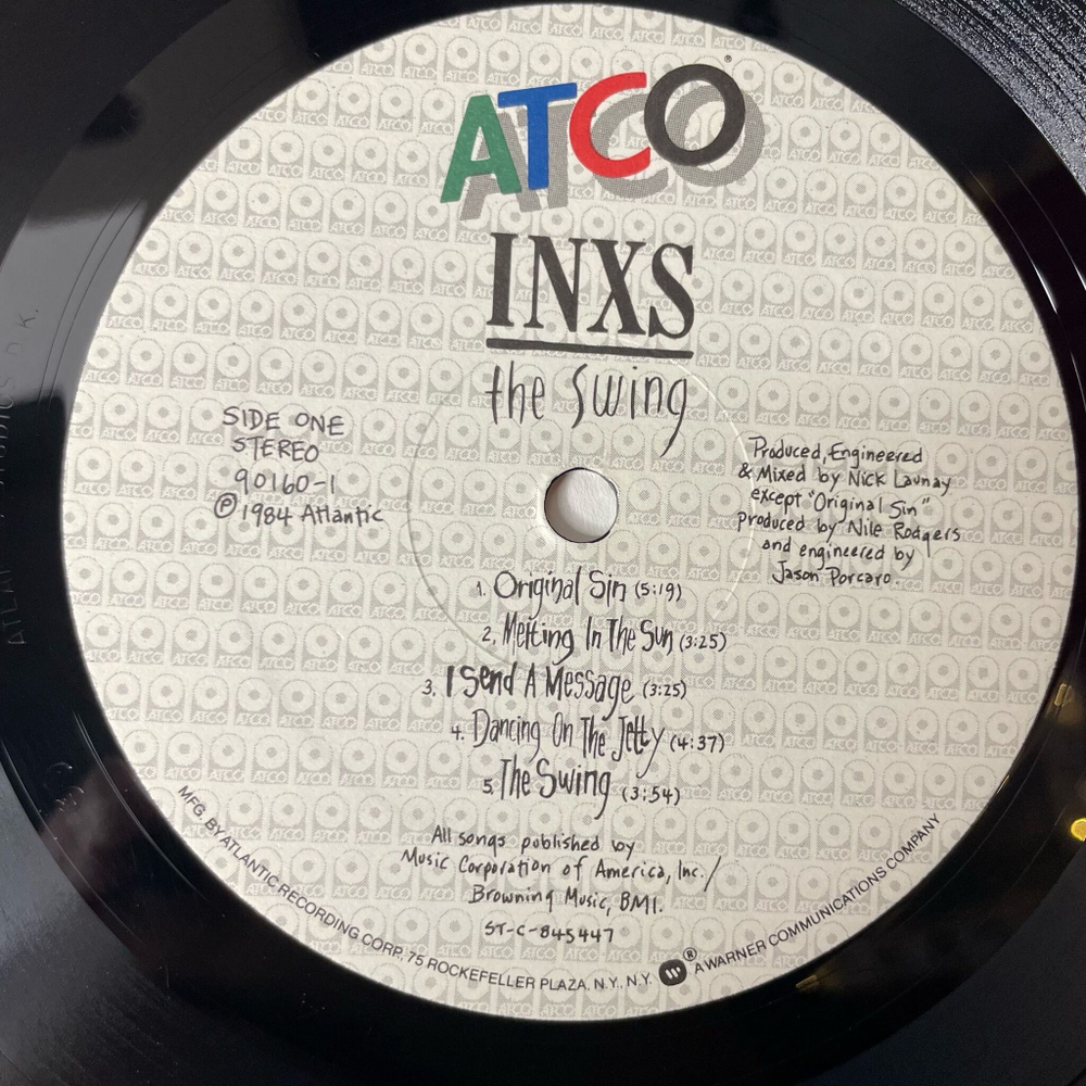 Винтажная виниловая пластинка LP INXS The Swing (USA 1984) Burn For You