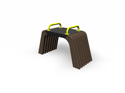 Скамейка с поручнями