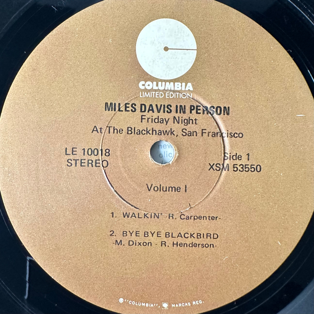 Miles Davis ‎– In Person, Friday Night At The Blackhawk, San Francisco, Volume I (США 1973г.)