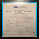 Claudio Monteverdi- Vesperae Mariae Virginis - Magnificat I/II 2LP (Германия)