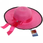 Шляпа женская с широкими полями «TiraMiSu- Бэлла», микс 6 цветов, р58, ширина полей 11 см
