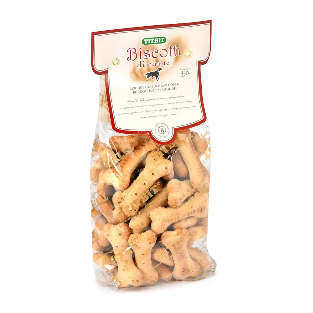 Лакомства для собак Печенье для собак с бараниной, 350г ТитБит Biscotti