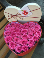 Сердце из роз "Pink heart"