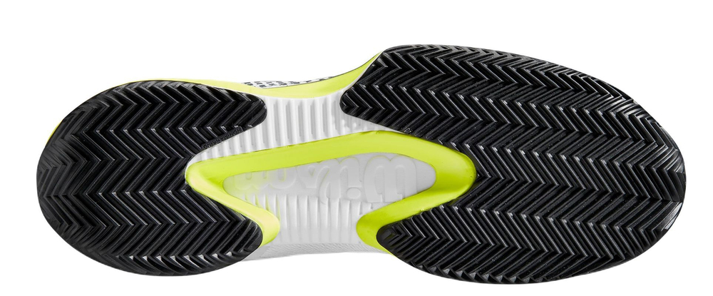 Теннисные кроссовки Wilson Kaos Rapide SFT Clay 2024 - pearl blue/black/safety yellow - Black Blue Gray Yellow