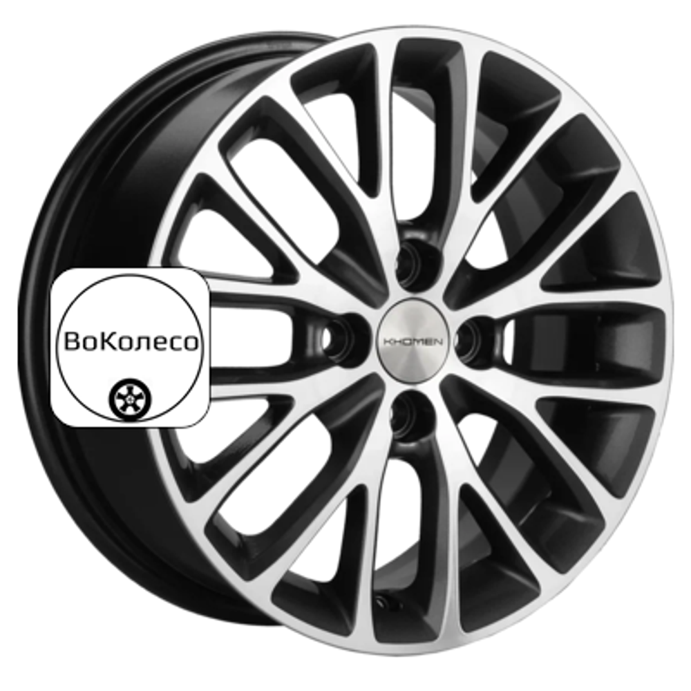 6x15/4x100 ET46 D54,1 KHW1506 (Rio/Solaris) Gray-FP Khomen Wheels