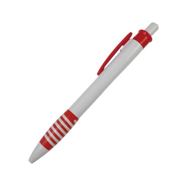 Ручка пластиковая, синяя. Корпус бело - красный
