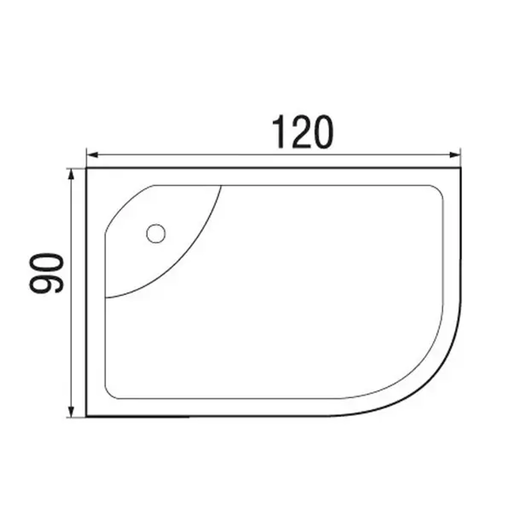 Душевая кабина River Desna 120/90/44 МТ L