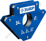 ЗУБР УМ-3, 34 кг, Угольник магнитный для сварочных работ, Профессионал (40050-34)