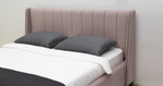 Мелисса (160)Кровать двойная без ПМ арт. Тори 56 велюр (ява (пыльная роза))