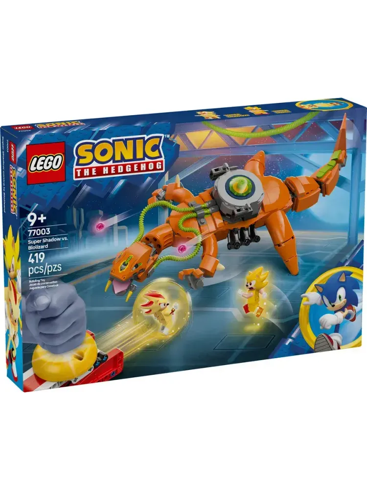 Конструктор Sonic 77003 Супер Шэдоу против Биолизарда