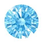 Нежно-голубой фианит "Фенси"