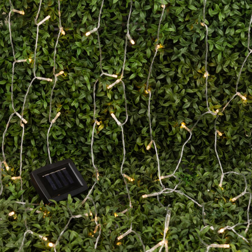 Садовая гирлянда ЭРА ERASF22-41 на солнечной батарее занавес 1,5Х1,5 метра 192 LED
