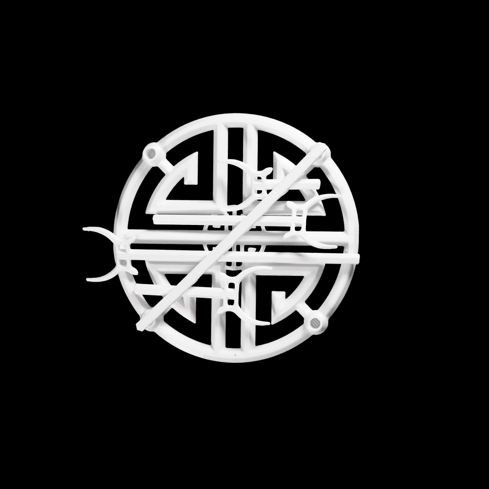 Подставка для дракона и шарнирных фигурок, 3D печать, 11 см., белая