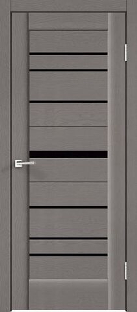 Межкомнатная дверь Velldoris Premier 20 Soft-touch PO Лакобель черное Ясень грей