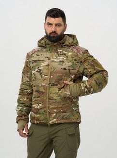 Тактическая военная демисезонная куртка Джунгли 2 с капюшоном Мультикам