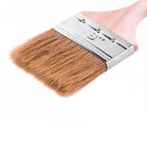 82540 Кисть плоская "Стандарт"  3" (75 мм), натуральная щетина, деревянная ручка MTX