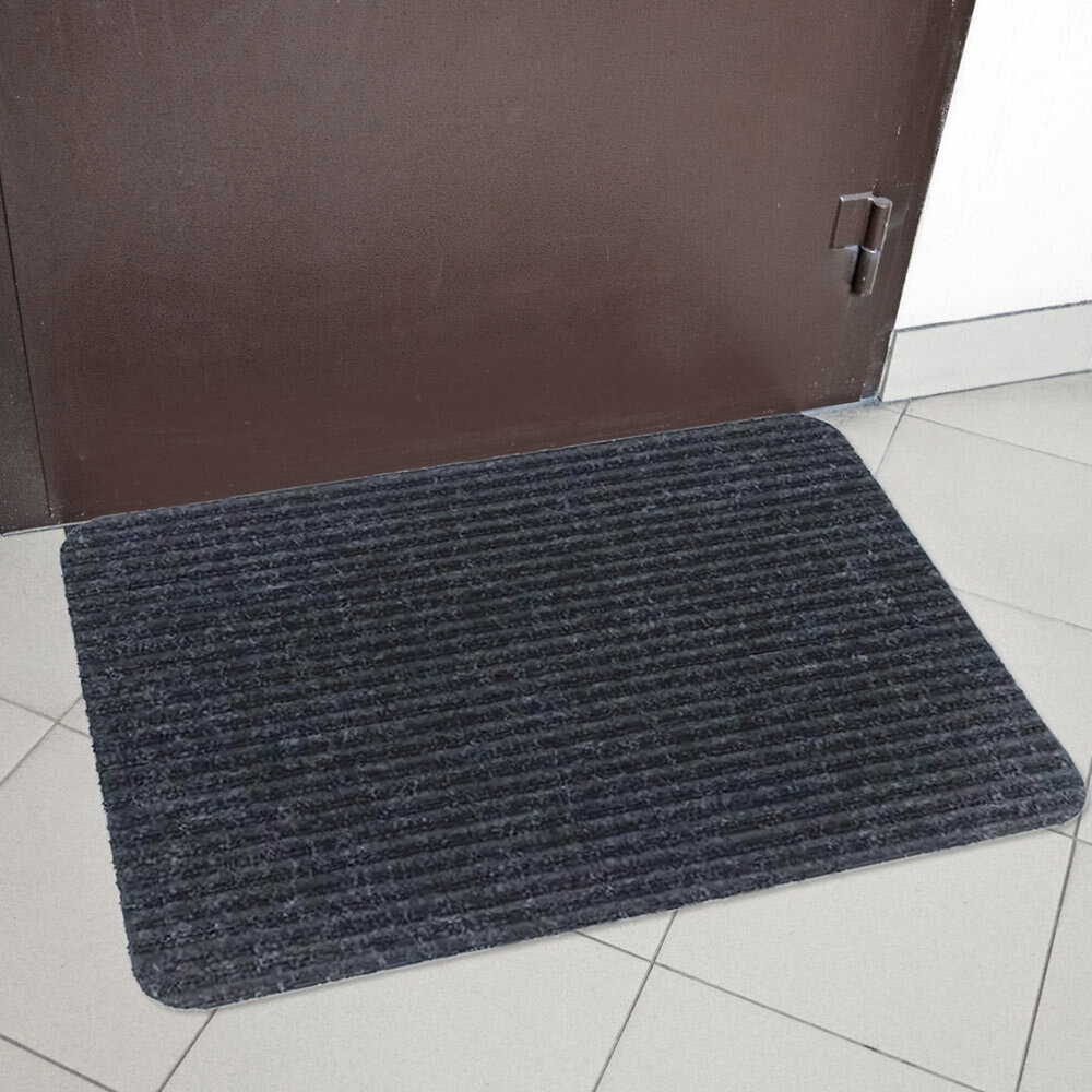 Коврик 50*80см придверный влаговпитывающий "SIMPLE-лайт", серый