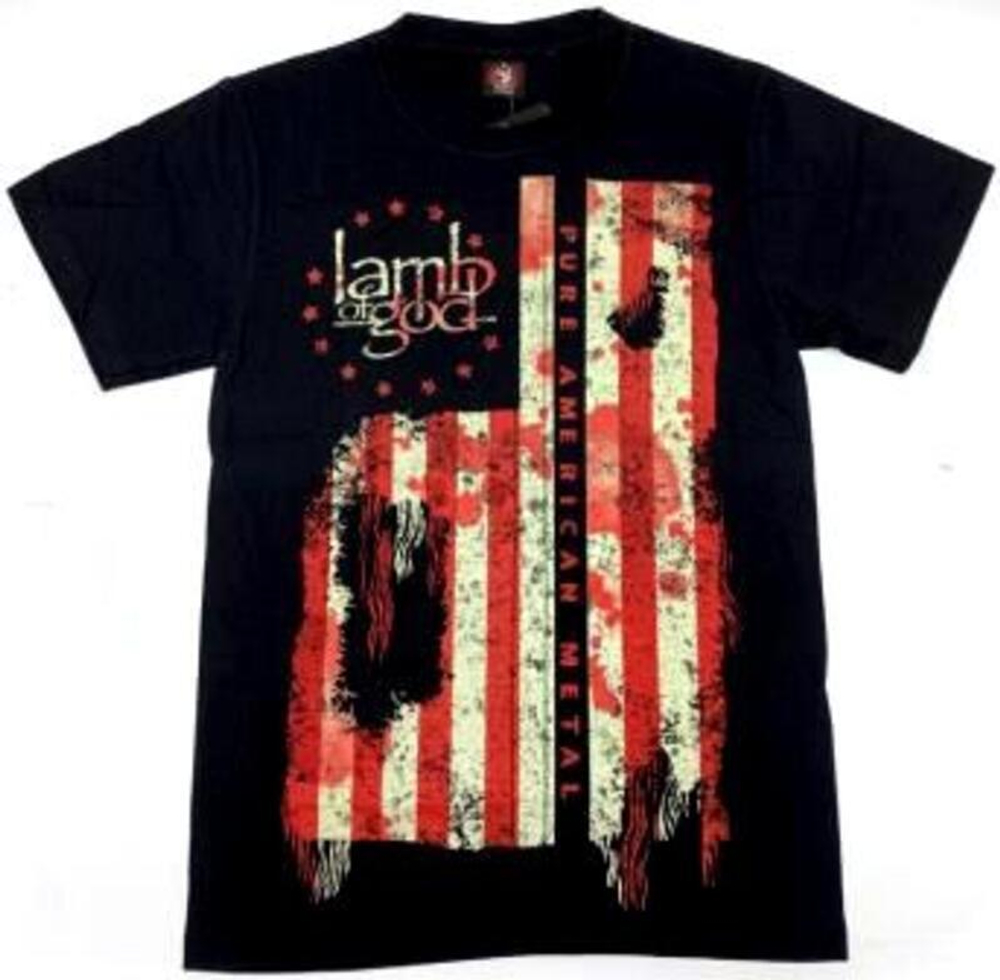Футболка хлопок шелкография. TDM1255 Lamb of God L