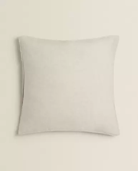 ZARA HOME ЛЬНЯНАЯ НАВОЛОЧКА, СВЕТЛО-БЕЖЕВЫЙ