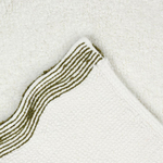 Коврик для ванной с кантом оливкового цвета из коллекции trendy ruffles, 50x80 см