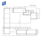 Гостиная SKYFREE НМ-001 - Белый гладкий/Белый глянец/Дуб Крафт золотой