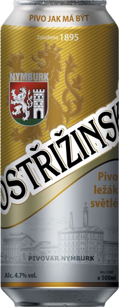 Пиво Нимбурк Пострижинске Светли Лежак / Nymburk Postrizinske Svetly Lezak 0.5л - 12шт
