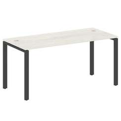 Metal System Стол письменный на П-образном м/к БП.СП-4 Дуб Наварра/Металл Антрацит 1600*720*750