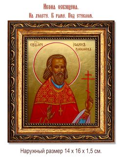 Иоанн Плеханов священномученик. Икона на холсте.