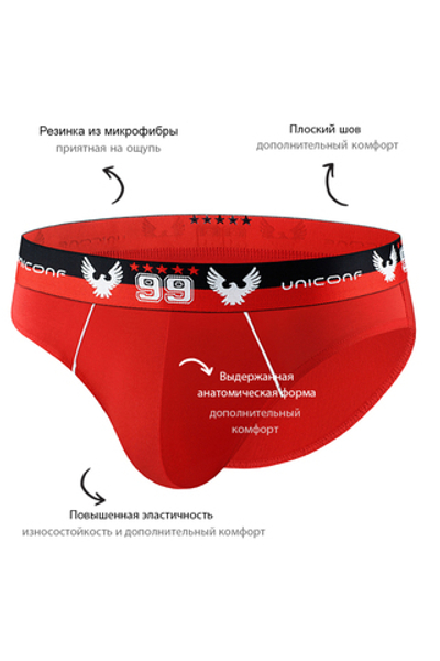 Мужские трусы PB07 Красный Uniconf