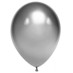 Воздушный шар, 1шт., М12/30см, Весёлый праздник "Зеркальные шары, хром"