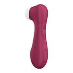 Вакуумно-волновой стимулятор клитора с вибрацией Satisfyer Pro 2 Liquid Air Connect App, бордовый