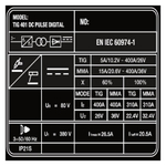 Аппарат аргонодуговой сварки SAGGIO TIG 401 DC Pulse Digital 8037