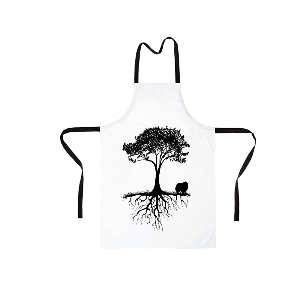 Фартук "Шпиц у дерева"