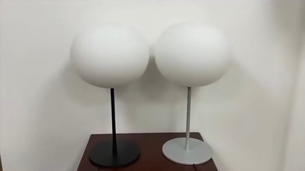Table design lamp Glo Ball T1/T2 by Flos (Silver)