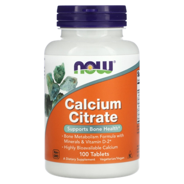 Now Foods Calcium Citrate 100 Tablets , Кальций цитрат