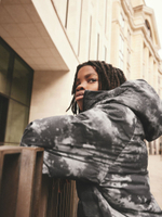 Куртка утепленная с капюшоном и флисовой подкладкой для мальчика Next Q51-579, Серый