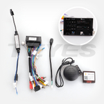 Магнитола для Jeep Grand Cherokee WK2 2013-2022 (ШГУ 8.4", рамка большая 10) - FarCar BX877 монитор 13" 2K QLED на Android 13, TS10, 6+128, CarPlay, 4G SIM-слот