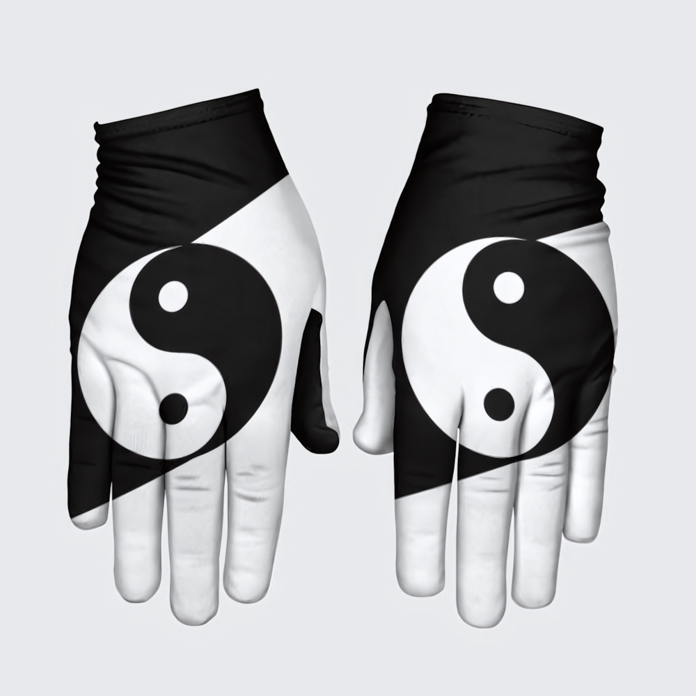 Перчатки детские "Инь-Янь", цвет т.син/серый, 2-5 лет, 1 шт.