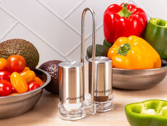 Набор для специй Kamille KM 7054 перечница и солонка на подставке