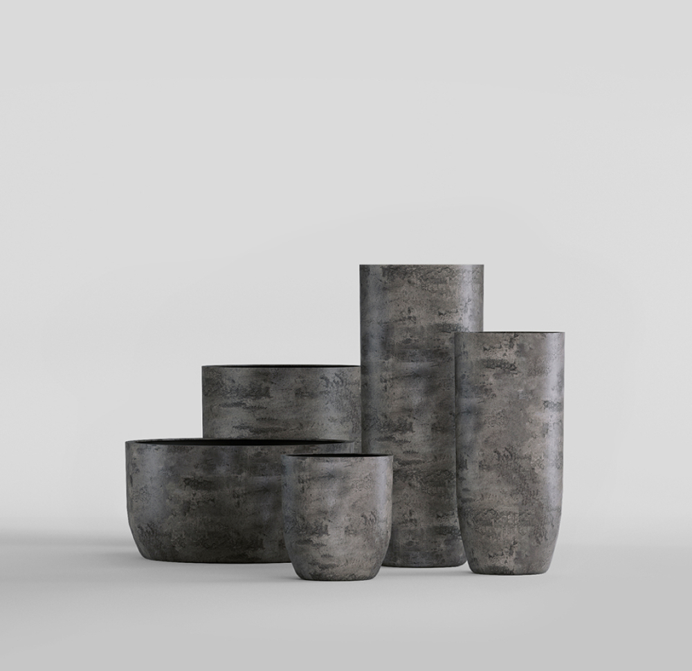 Кашпо, коллекция КОНКРИТ, форма ЙАР