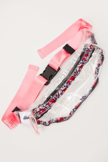 Сумка ЗАПОРОЖЕЦ Prozrachnaya на пояс Розовый
