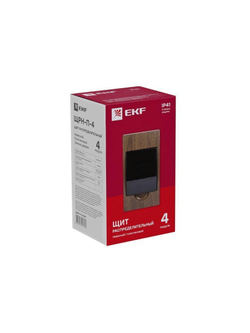 Щит ЩРН-П-4 IP41 темное дерево PROxima EKF pb40-n-4-dark