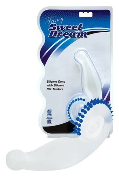 Белый силиконовый стимулятор