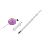 Ручка гелевая "Леденец" 0,5мм, синяя, с игрушкой, 4 вида микс (Комплект 40шт.)