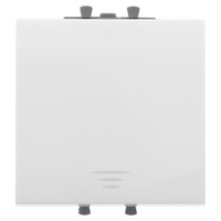 Кнопка одноклавишная модульная, "Avanti", "Белое облако", 2 модуля