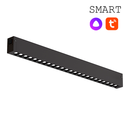 COLIBRI SMART трековый светильник VEGAS черный, 20W, 2700-6000K, 1800ЛМ, D410*25*40, 20 шт/кор