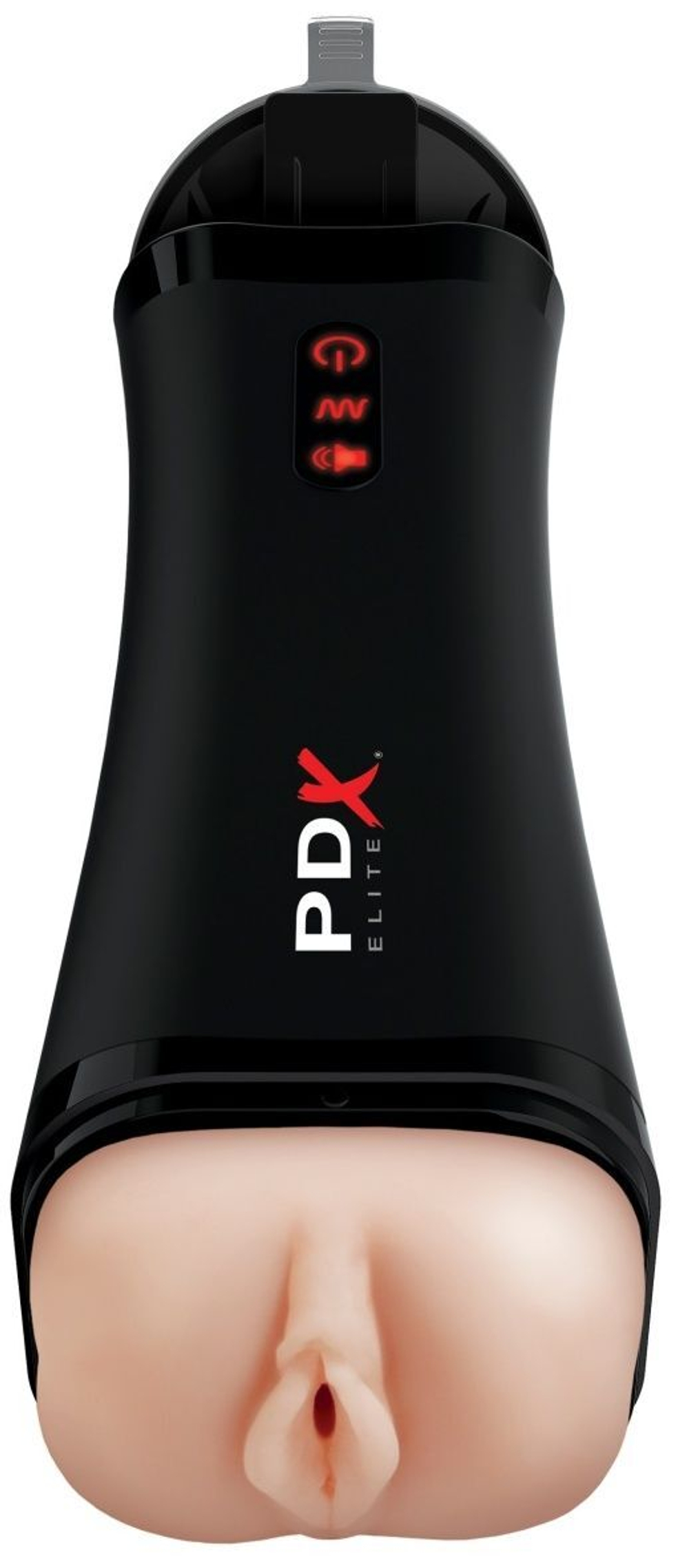 Вибромастурбатор-вагина с голосовым откликом Talk Back Super Stroker (Цвет: телесный с черным)