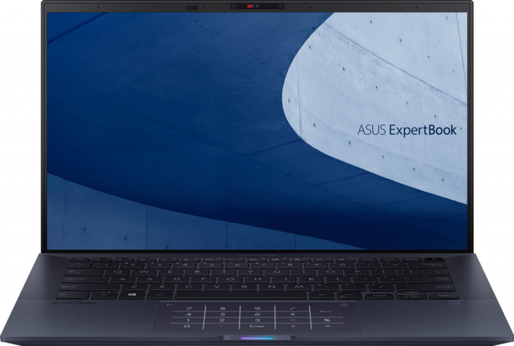 Ноутбук Asus ExpertBook B9 B9400CEA i5-1135G7 16Gb SSD 512Gb Intel Iris Xe Graphics 14 FHD IPS 66Вт*ч Win11Pro Синий/Черный B9400CEA-KC0308X 90NX0SX1-M005A0